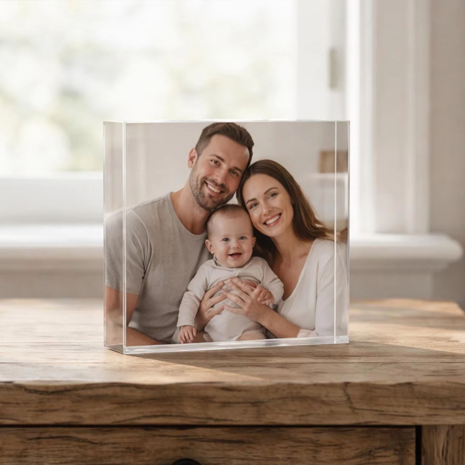 Photo Acrylic Block - Bloco de Fotos de Amizade Personalizado,