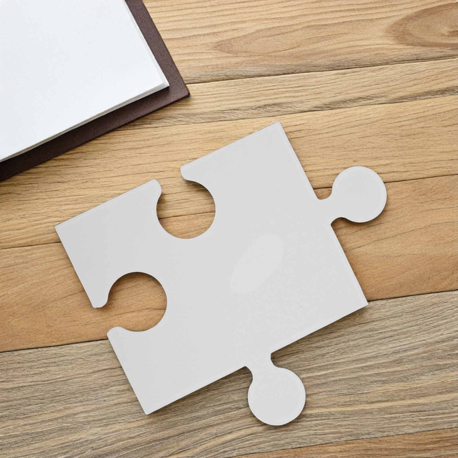 Puzzle Blank White - 60 Peças Grandes de Quebra-Cabeça Branco