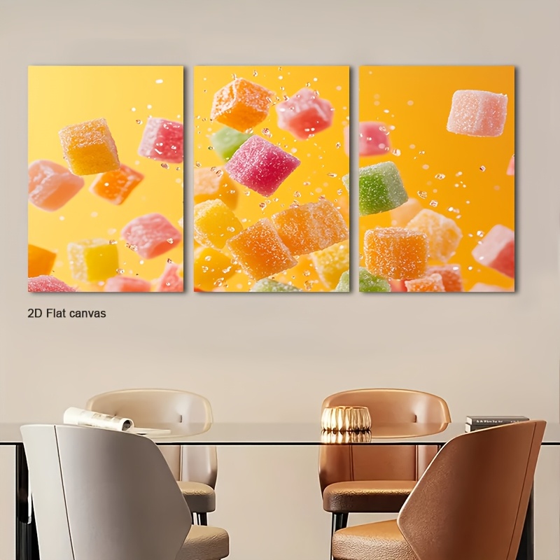 Canvas Wrap Ready - Conjunto de 3 Telas Sem Moldura