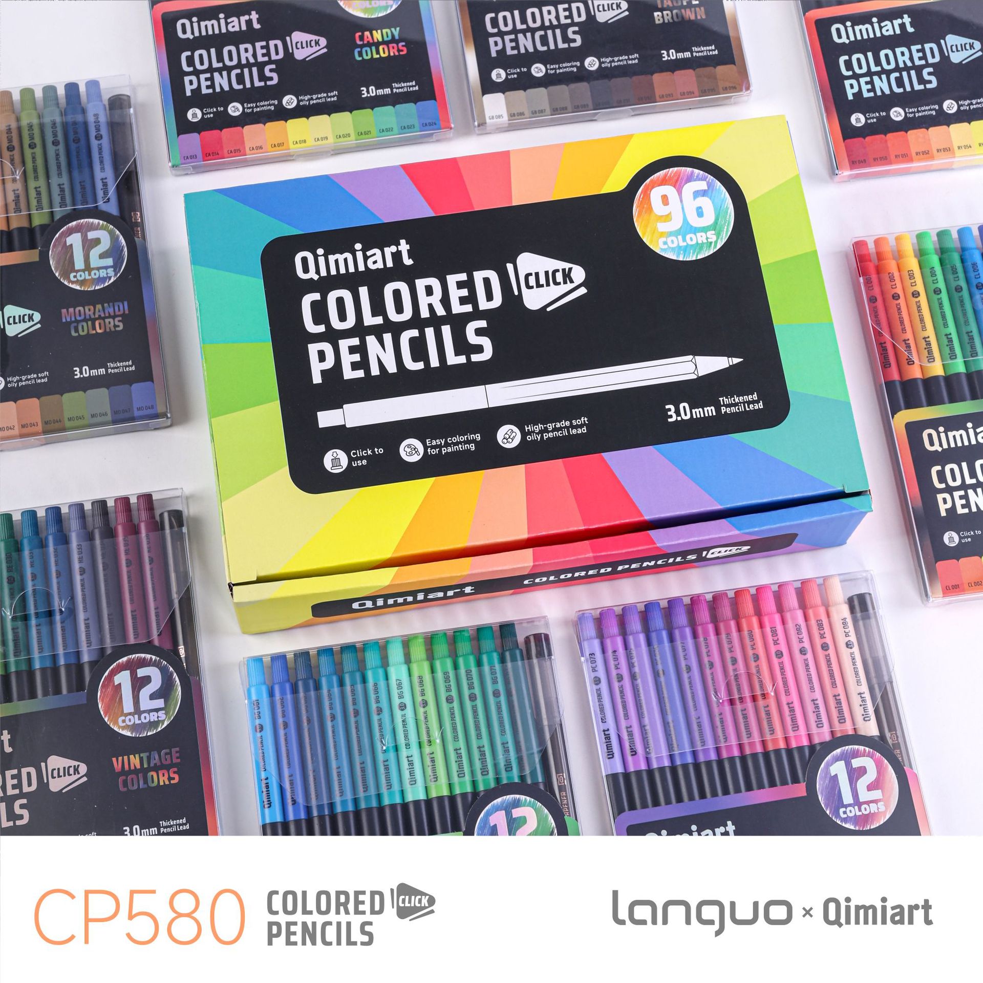 Staedtler Pencil Lumocolor - Conjunto de Lápis de Cor Retráteis