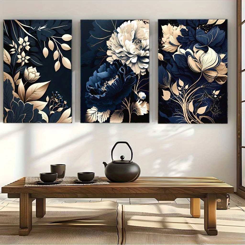 Canvas Wrap Ready - Conjunto de 3 Peças de Arte