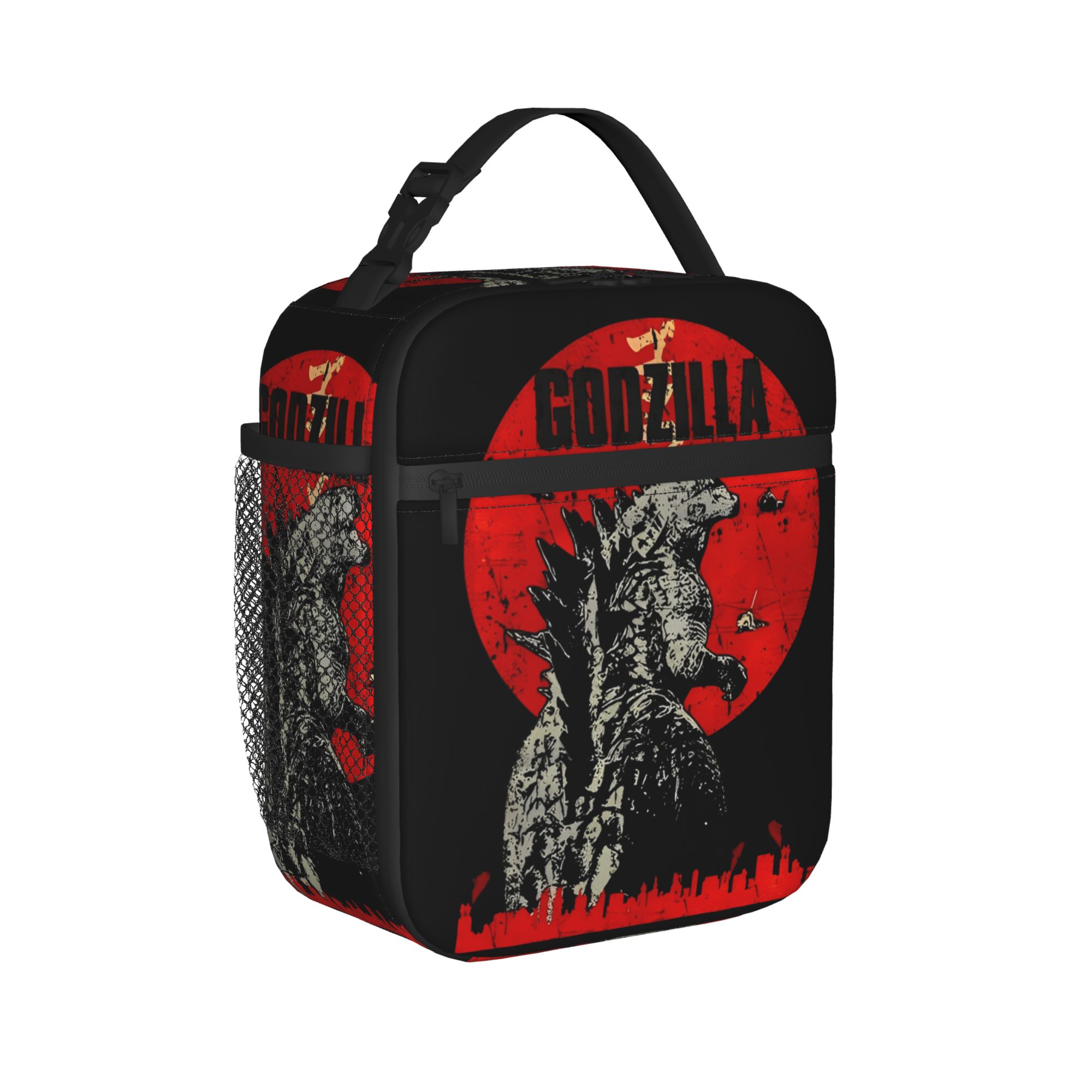 Tote Bag Sublimation - Bolsa Térmica Godzillaed Reutilizável, Lancheira de
