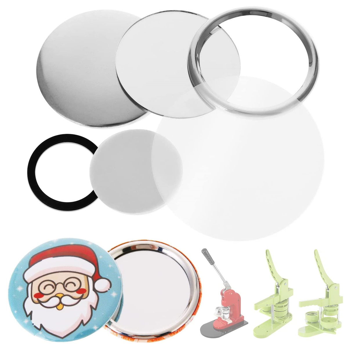 Peças de Botão Espelhado em Br - Button Badge Blank avaliação e preço