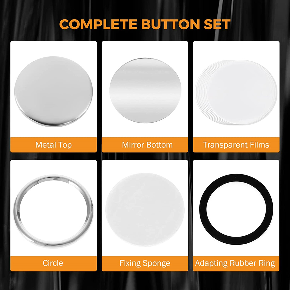 Peças de Botão Espelhado em Br - Button Badge Blank avaliação e preço