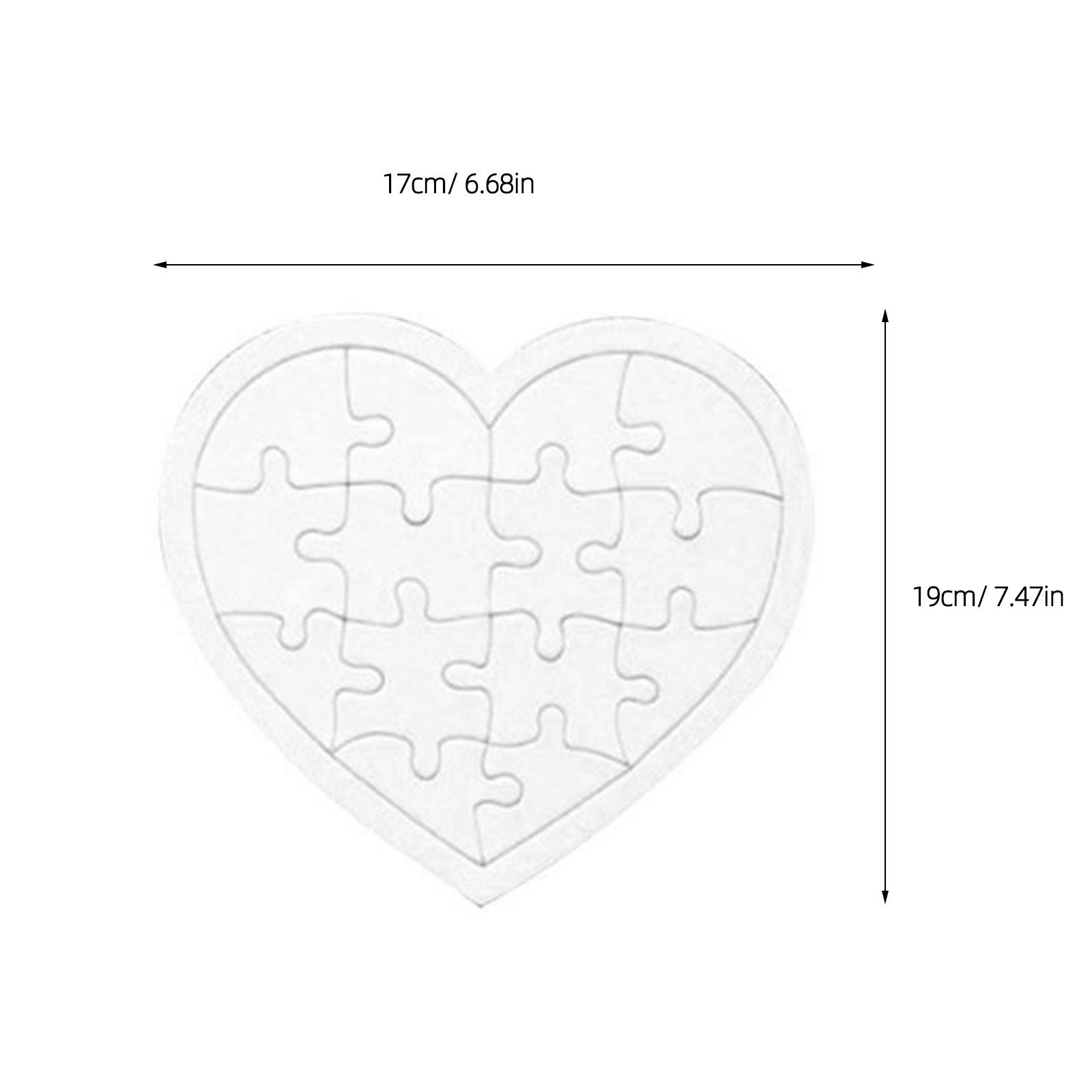 4 Peças de Quebra-Cabeças em B - Puzzle Blank White avaliação e preço