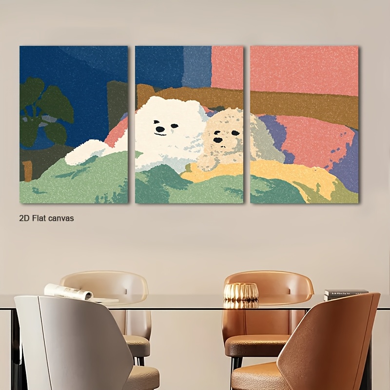 Conjunto de 3 Telas Sem Moldur - Canvas Wrap Ready avaliação e preço